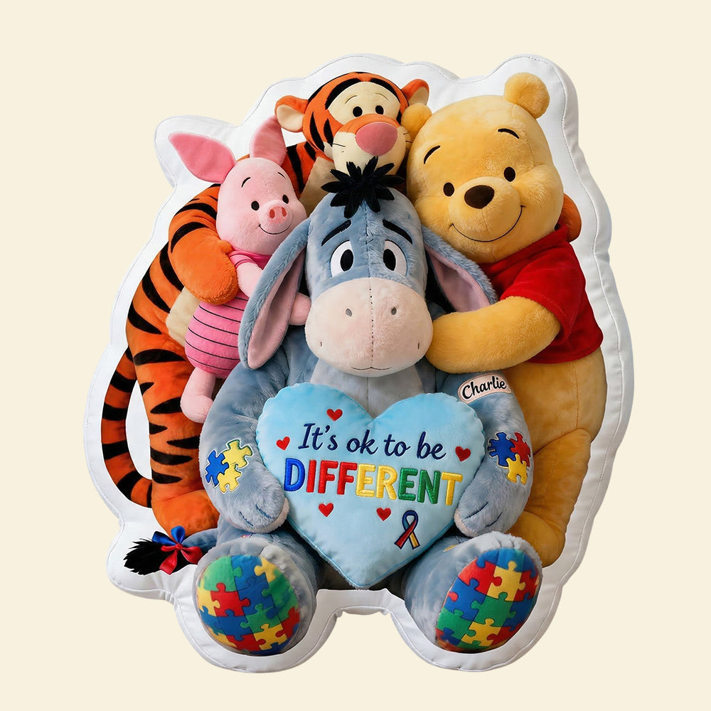 It's Okay to Be Different - Personalized Autism Pillow for Kids Pillow PopCulturePrints