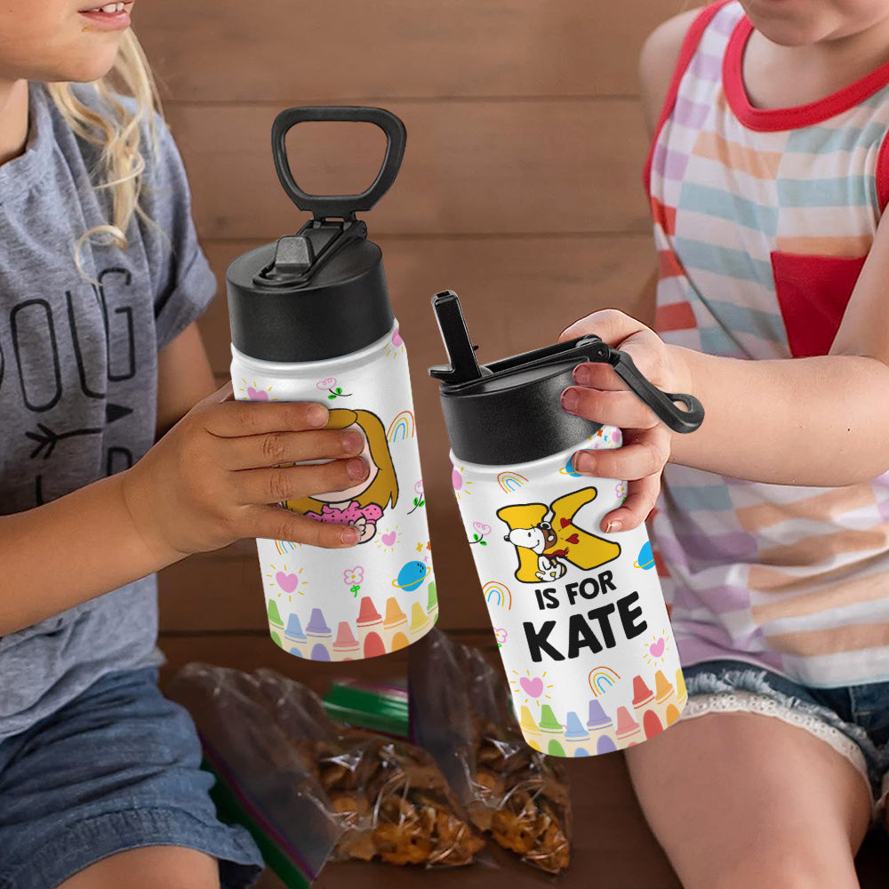 Personalized Back to School Tumbler for Kids - Custom Name Gift