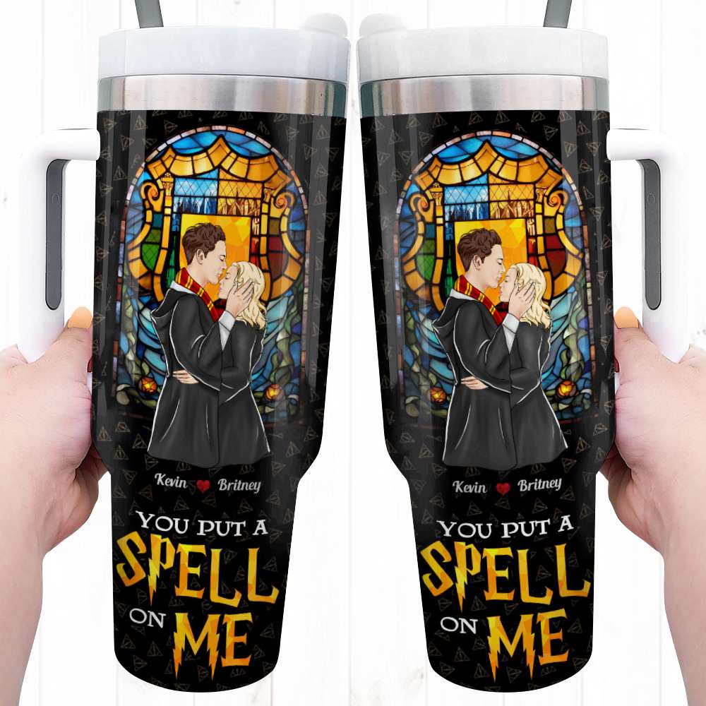 Harry Potter Inspired Personalized Couple Tumbler - 'You Put a Spell on Me'