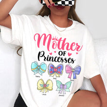 Load image into Gallery viewer, “Mother of Princesses” - Personalized Gifts for Moms - Custom Shirt for Mothers and Grandmothers Shirts PopCulturePrints
