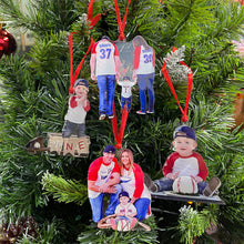 Load image into Gallery viewer, Personalized Baseball Player Photo Ornament Custom Gifts
