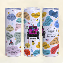 Load image into Gallery viewer, Personalized Jeep Life Tumbler for Women - Custom Name and Quotes
