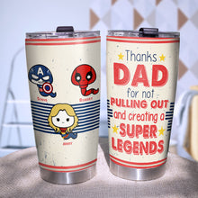 Load image into Gallery viewer, Super Legends Personalized Dad Tumbler
