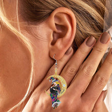 Load image into Gallery viewer, Embrace the Magic: Black Cat &amp; Witch Acrylic Earrings - Personalized Gifts for Witch Lovers Earrings PopCulturePrints
