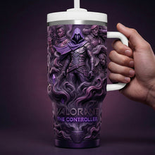 Load image into Gallery viewer, Keep Your Game On! - Futuristic Tumbler Handle, Personalized Gift for Gamers Tumbler Cup PopCulturePrints

