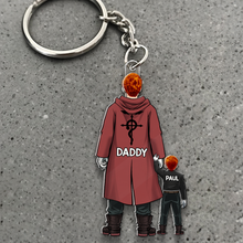 Load image into Gallery viewer, &quot;A Father’s Love – Custom Keychain for Dad and Grandpa&quot; - Personalized Gift for Any Father Figure Keychains PopCulturePrints
