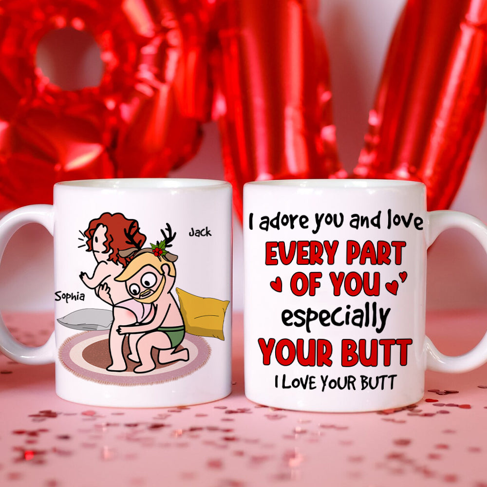 Personalized Christmas Coffee Mugs for Couples - Funny Holiday Gift Coffee Mug PopCulturePrints