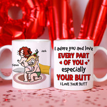 Load image into Gallery viewer, Personalized Christmas Coffee Mugs for Couples - Funny Holiday Gift Coffee Mug PopCulturePrints
