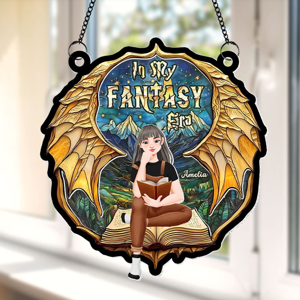 Personalized Fantasy Book Lover Suncatcher Ornament Ornament PopCulturePrints