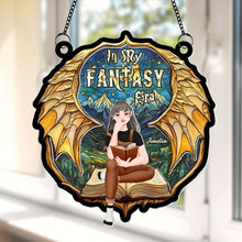 Load image into Gallery viewer, Personalized Fantasy Book Lover Suncatcher Ornament Ornament PopCulturePrints

