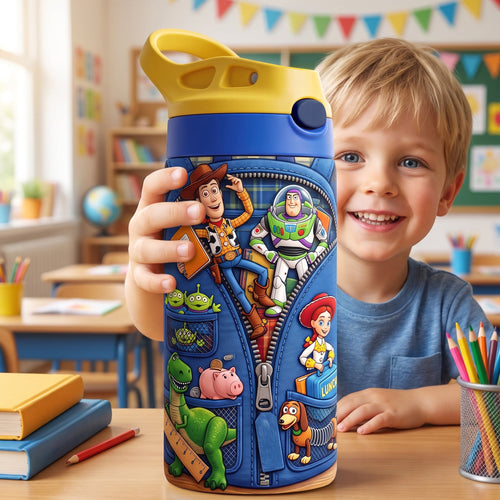 Adventure Friends Colorful Kid Tumbler - Personalized Gifts For Kids Tumbler Cup PopCulturePrints