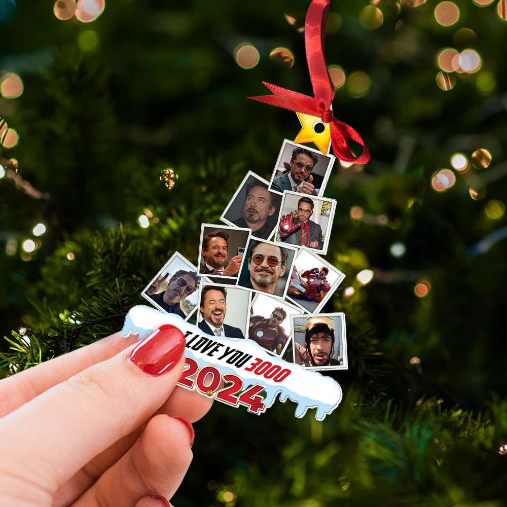 Personalized Fan Tribute Christmas Ornament - I Love You 3000 Edition Ornament PopCulturePrints