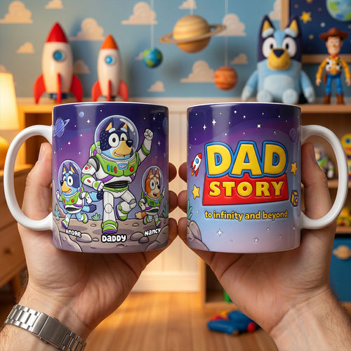 “Adventure Awaits!” - Dad’s Greatest Adventure Coffee Mug - Personalized Gift for Dads, Grandpa, and Fathers Coffee Mug PopCulturePrints