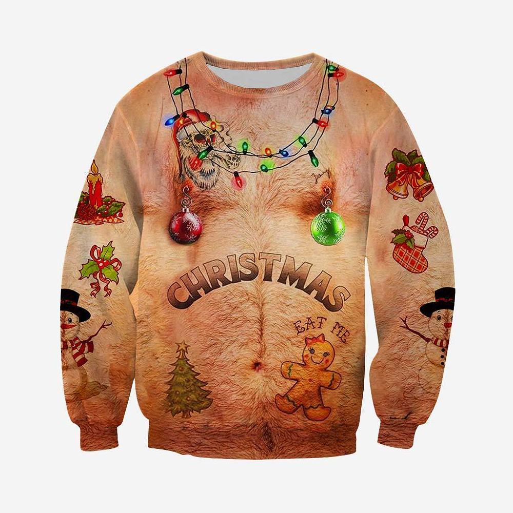 Hilarious Festive Torso Sweater AOP Products PopCulturePrints