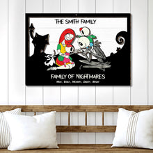 Load image into Gallery viewer, Personalized Horror Family Wood Sign Wood Sign PopCulturePrints
