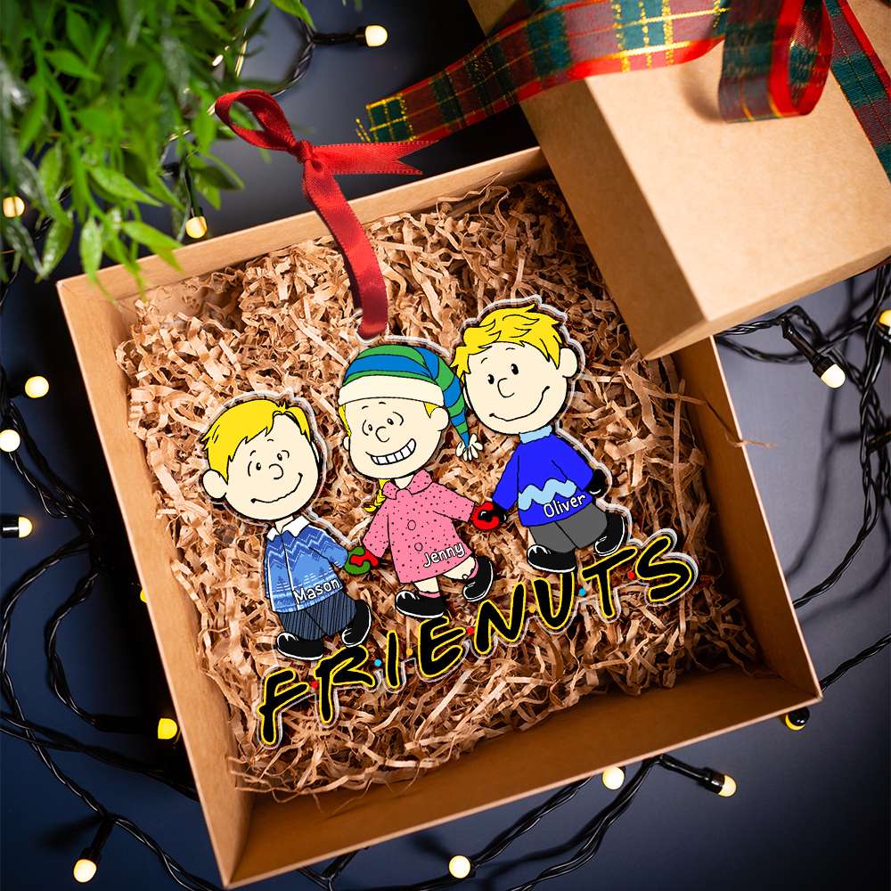 Custom Friends Christmas Ornament - Personalized Holiday Keepsake