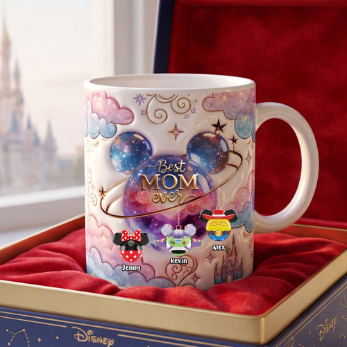Best MOM Ever - Fairytale Universe Coffee Mug | Personalized Gift for Mom Coffee Mug PopCulturePrints
