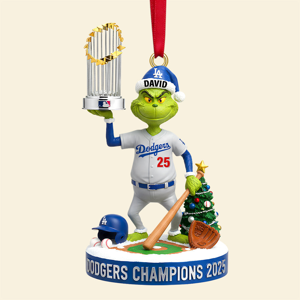 Celebrate the Champions! Personalized 2025 Christmas Ornament for Sports Lovers Ornament PopCulturePrints