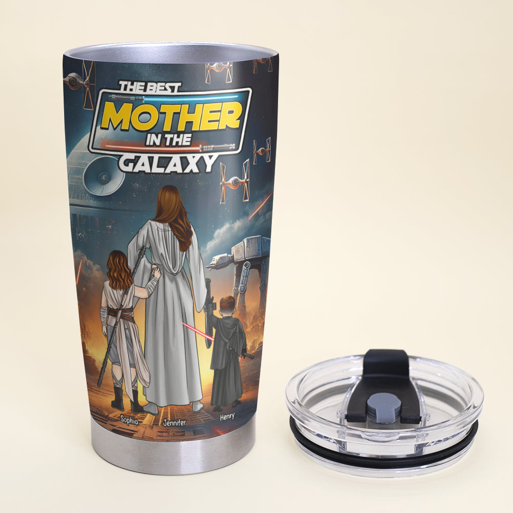 The Best Mother in the Galaxy - Personalized Tumbler for Mom Tumbler Cup PopCulturePrints