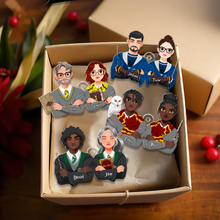 Load image into Gallery viewer, Custom Wizard Christmas Ornaments for Couples
