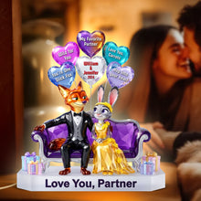 Load image into Gallery viewer, Love You, Partner - Romantic Couple Acrylic Light Box - Personalized Gift for Couples Light Box PopCulturePrints
