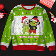 Load image into Gallery viewer, Customizable Christmas Sweater for Movie Fans Ugly Christmas Sweater PopCulturePrints
