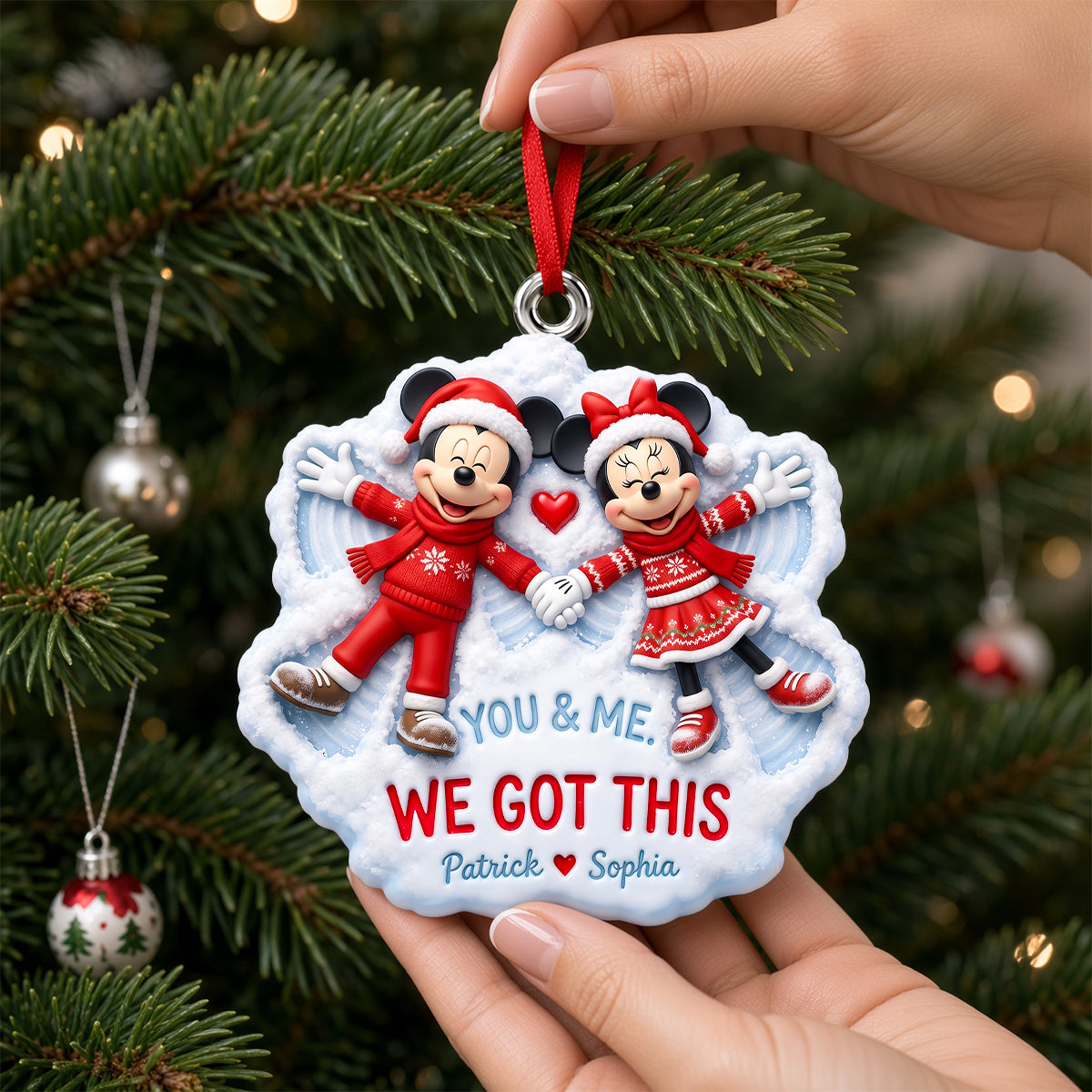 You & Me - We Got This Christmas Ornament - Personalized Gift for Couples