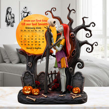 Load image into Gallery viewer, From Our First Kiss Till Our Last Breath Acrylic Plaque - Personalized Anniversary Gift for Couples Shaped Plaques PopCulturePrints
