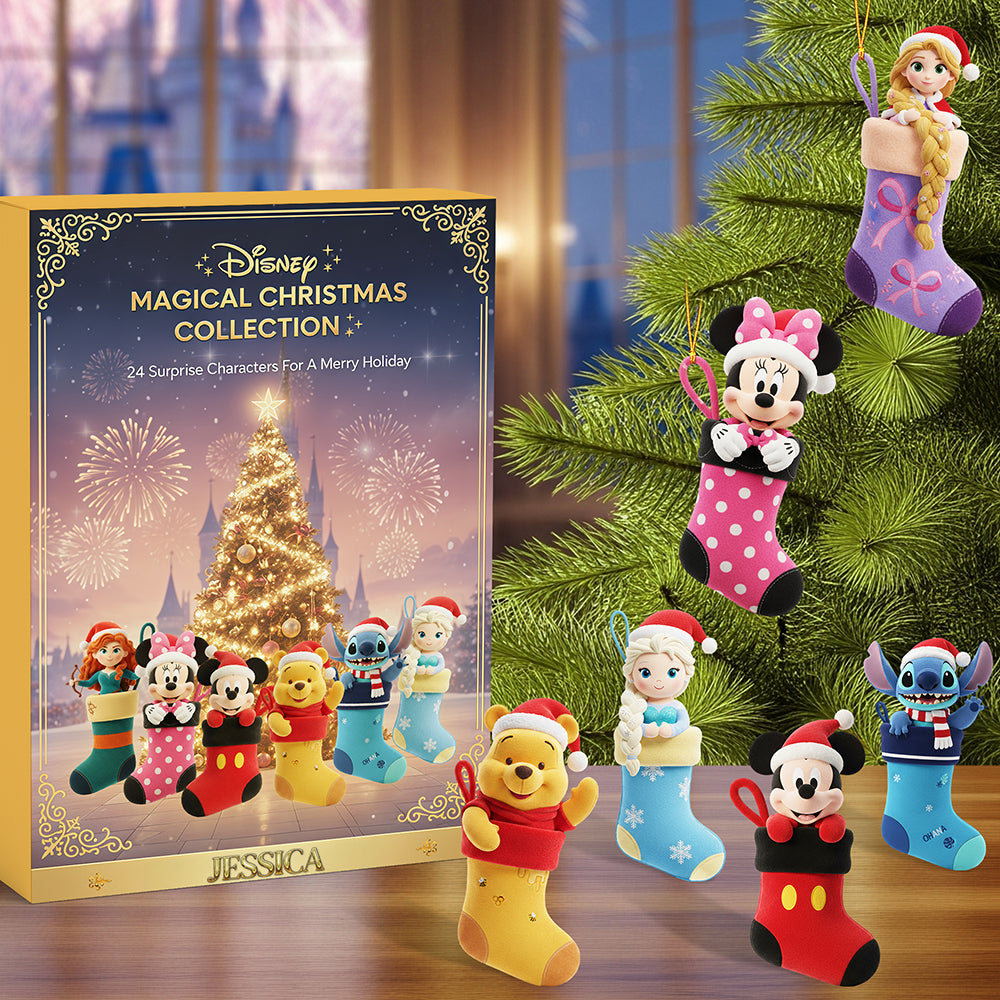Unwrap the Magic: Personalized Stock Advent Calendar Acrylic Blind Box - The Perfect Christmas Gift for Kids and Disney Fans Advent Calendar PopCulturePrints