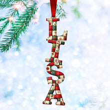 Load image into Gallery viewer, Sewing Alphabet Ornament - A Unique Personalized Christmas Gift for Craft Lovers! Ornament PopCulturePrints
