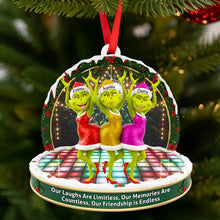 Load image into Gallery viewer, Dancing Besties Christmas Ornament - A Perfect Personalized Gift for Friends Ornament PopCulturePrints
