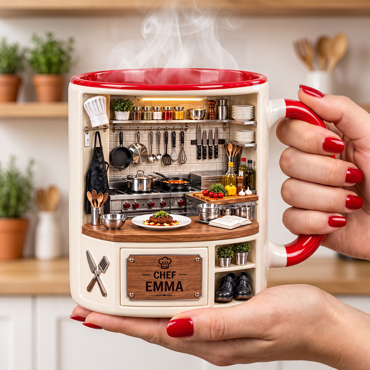 “Cook in Style” - Personalized Cooking Mug - Perfect Gift for Food Lovers, Chefs, and Home Cooks Coffee Mug PopCulturePrints