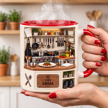 Load image into Gallery viewer, “Cook in Style” - Personalized Cooking Mug - Perfect Gift for Food Lovers, Chefs, and Home Cooks Coffee Mug PopCulturePrints
