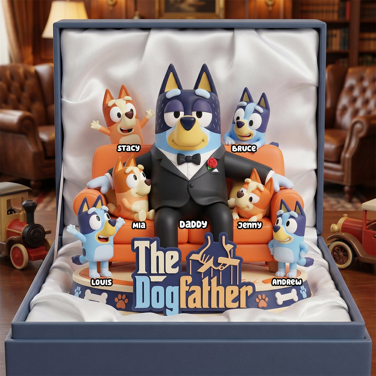 “The Dogfather” - Personalized Acrylic Plaque for Dads and Grandpas Shaped Plaques PopCulturePrints