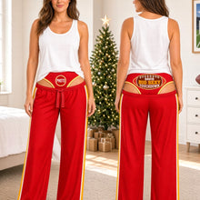 Load image into Gallery viewer, "Touchdown in Style!" - Naughty Hot Goddess Pajama Pants - Personalized Gifts for Sport Lovers
