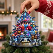 Load image into Gallery viewer, Sci-Fi Space Acrylic Christmas Tree Topper - Personalized 60th Anniversary Gifts 01OHDH090926 Ornament PopCulturePrints
