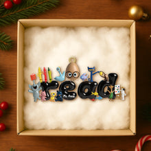 Load image into Gallery viewer, &quot;Reading is a joy!&quot; - Teacher Christmas Ornament - Personalized Gift for Educators Ornament PopCulturePrints
