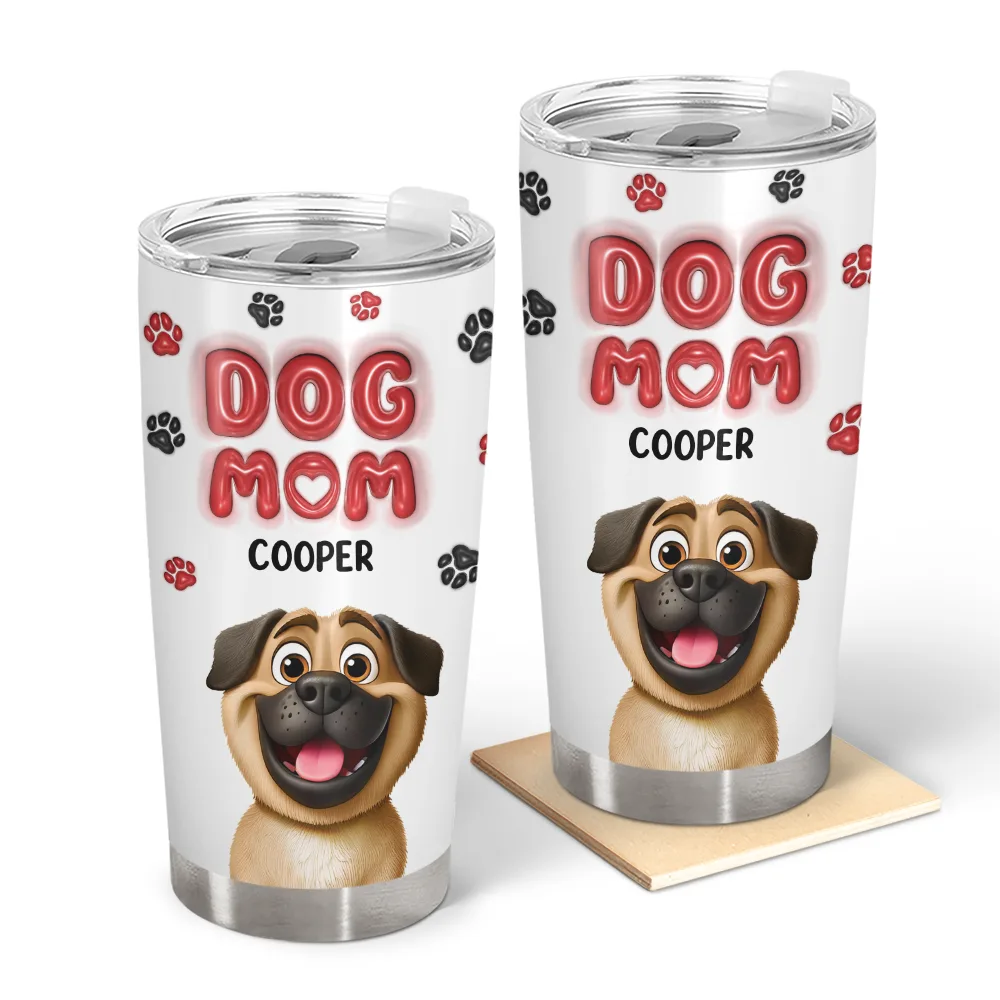 “For the Love of Dogs” - Personalized Tumbler for Dog Moms Tumbler PopCulturePrints