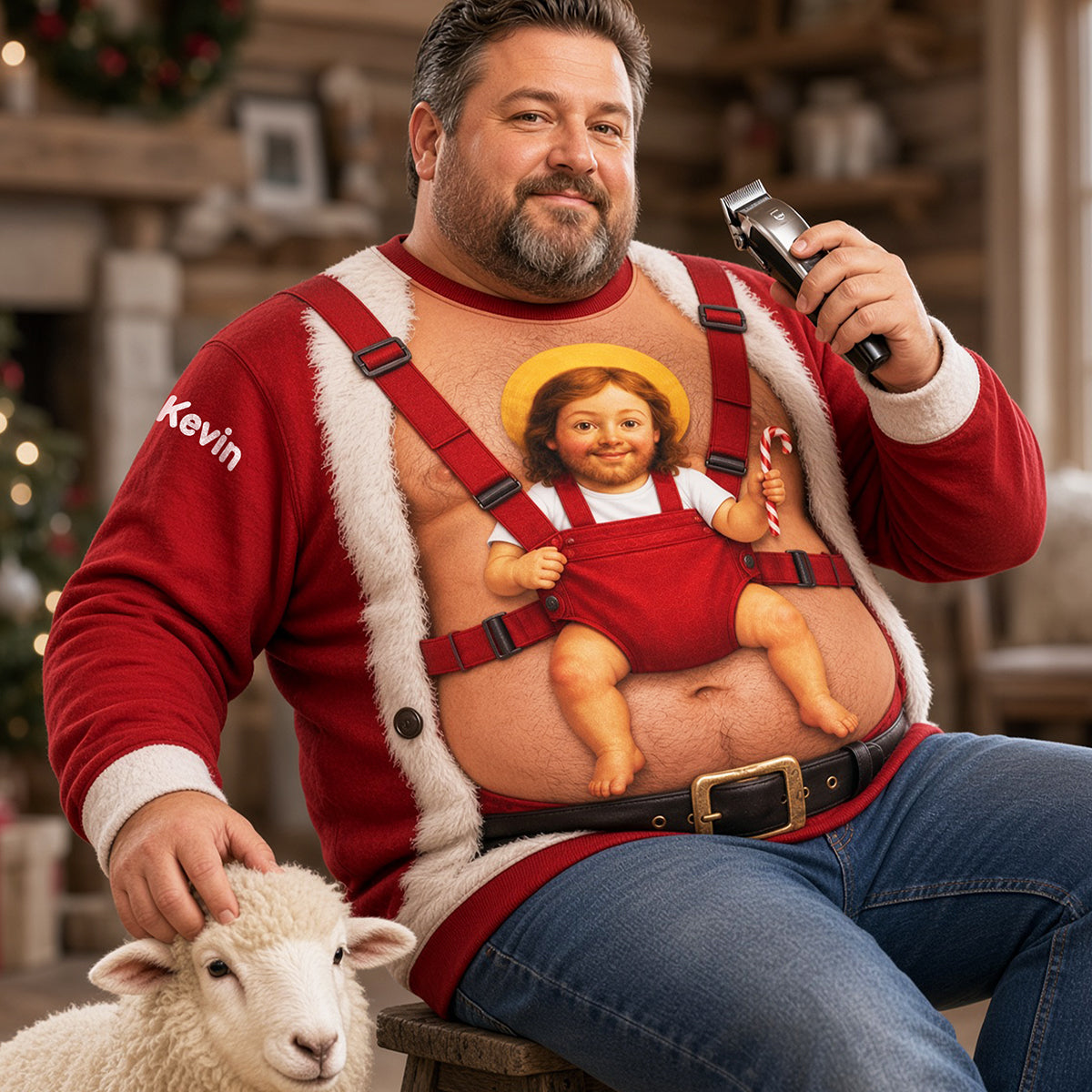 Funny Santa Baby Shirt - Personalized Christmas Gift for All