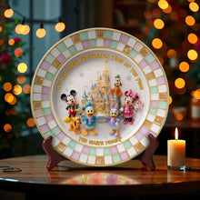 Load image into Gallery viewer, Create Memories Together: Magical Family Ceramic Round Plate - Personalized Gift For Family Ceramic Round Plate PopCulturePrints
