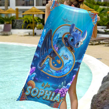 Load image into Gallery viewer, Make Waves with Personalized Mythic Ocean Beach Towel - Gift for Beach Lovers Beach Towel PopCulturePrints
