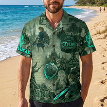Load image into Gallery viewer, “Embark on a Quest in Style!” – Fantastic Journey Hawaiian Shirt - Personalized Gift for Gamers and Fans Hawaiian Shirts PopCulturePrints
