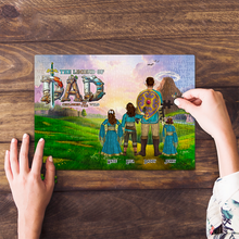 Load image into Gallery viewer, The Legend Of Dad Puzzle - Custom Jigsaw for Dads Jigsaw Puzzles PopCulturePrints
