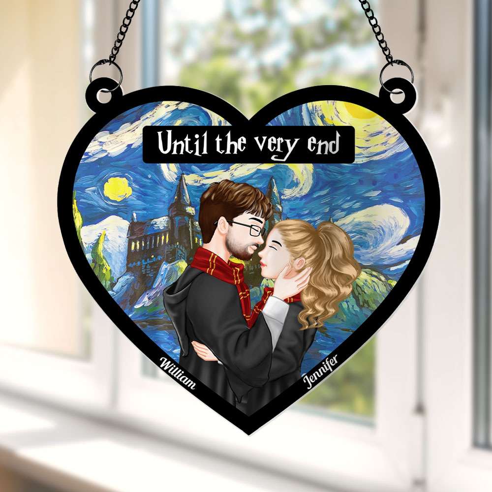 Personalized Harry Potter-Themed Couple Heart-Shaped Decoration