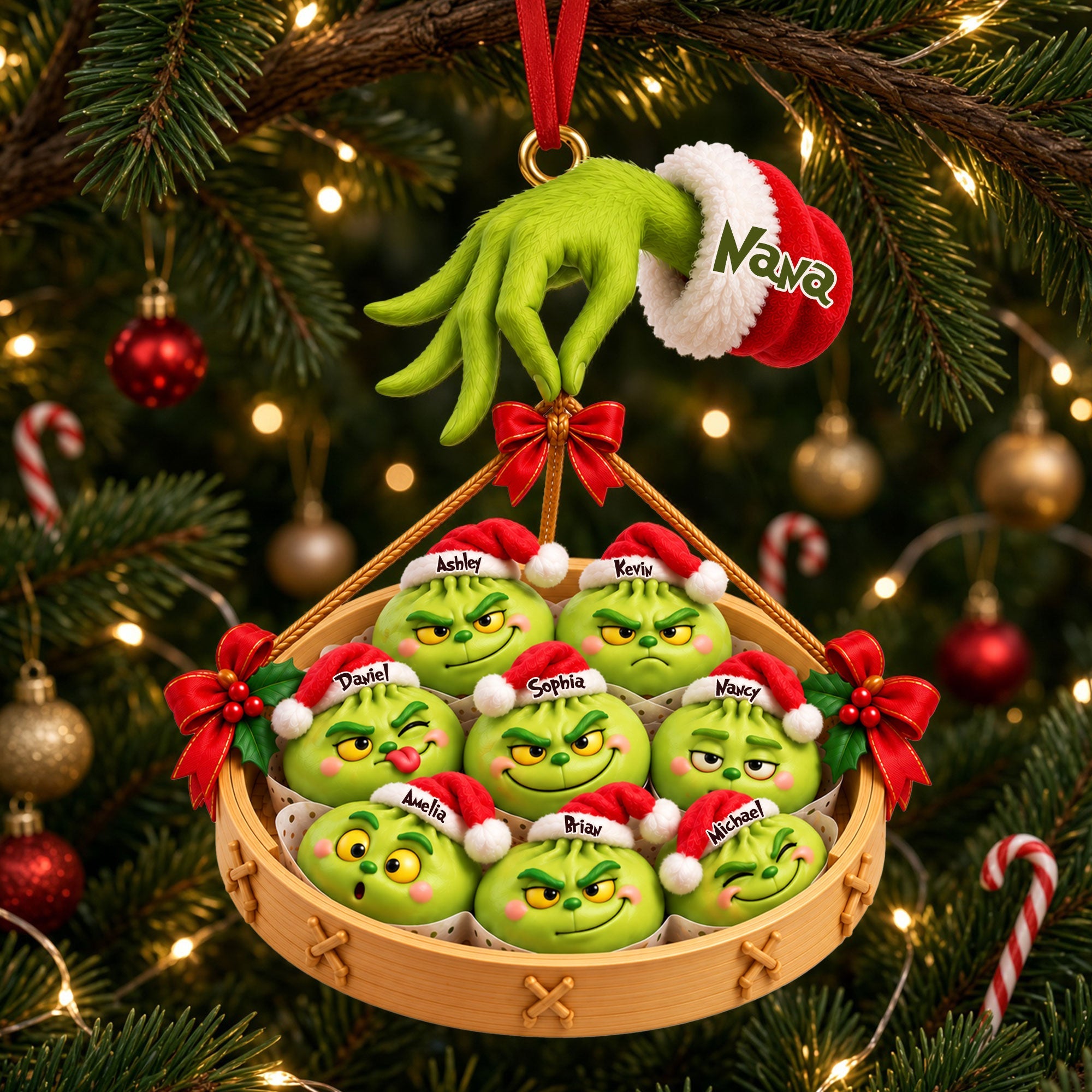 Funny Mischief Dumpling Family Ornament - Personalized Christmas Gifts for Friends and Family Ornament PopCulturePrints