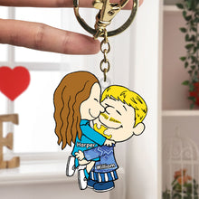 Load image into Gallery viewer, Custom Couple Christmas Keychain
