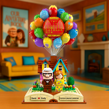 Load image into Gallery viewer, Love&#39;s Journey - Custom Couple Acrylic Plaque - Personalized Gift for Couples Shaped Plaques PopCulturePrints
