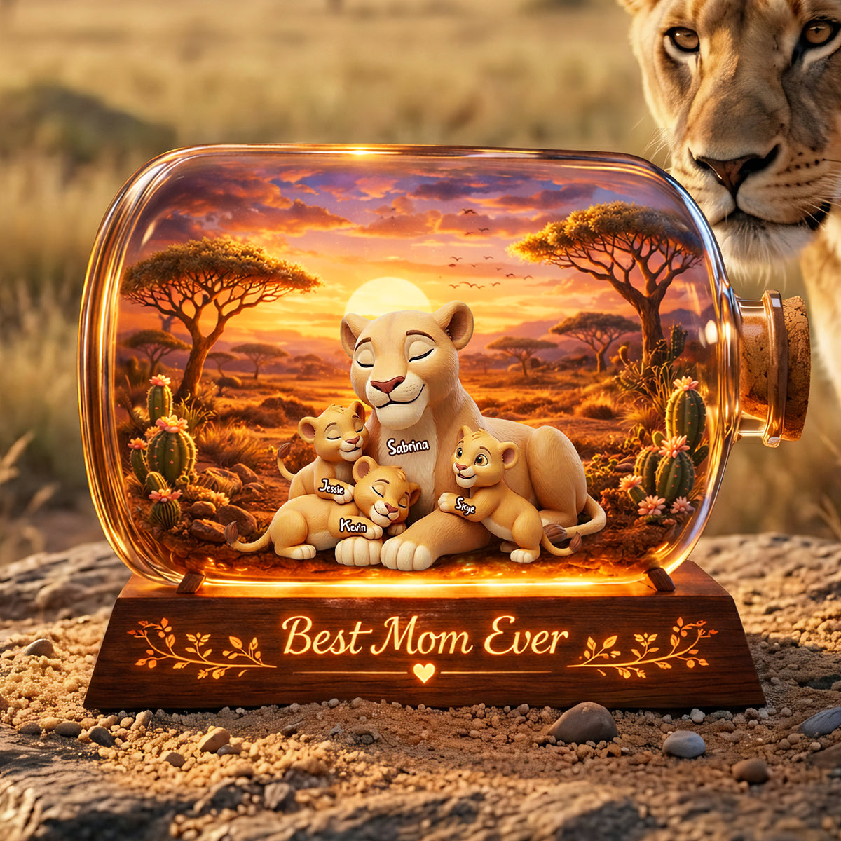 Best Mom Ever - Personalized Acrylic Plaque for Mother's Day Shaped Plaques PopCulturePrints