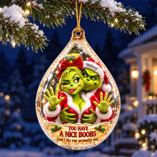 Load image into Gallery viewer, Furry Mischief Couples Acrylic Ornament - Personalized Christmas Gifts For Couples 07ohqn141026 Ornament PopCulturePrints
