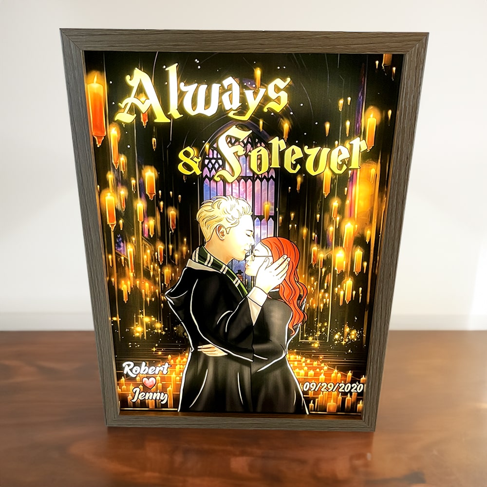 Always & Forever Personalized Couple Print - Harry Potter Theme